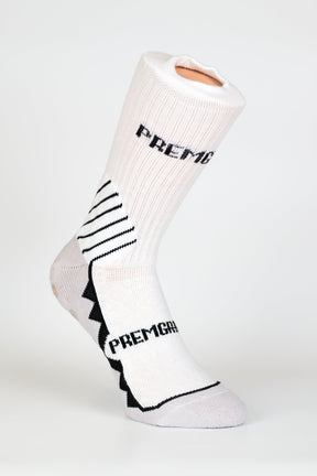 PREMGRIPP CREW SOCK, WITH PATENTED TECHNOLOGY,WHITE/BLACK . - Fanatics Supplies