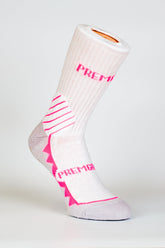 PREMGRIPP CREW SOCK, WITH PATENTED TECHNOLOGY,WHITE/PINK . - Fanatics Supplies