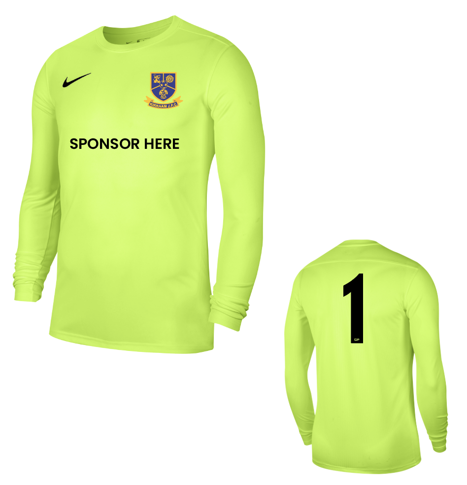 Kirkham Juniors FC Home Goalkeeper Shirt